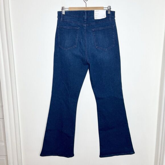 LOFT The Slim Flare Leg Jeans Womens 12/31 High Rise Bell Bottom 70s Retro - Picture 5 of 8